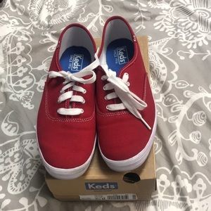Keds red champion tennis shoes